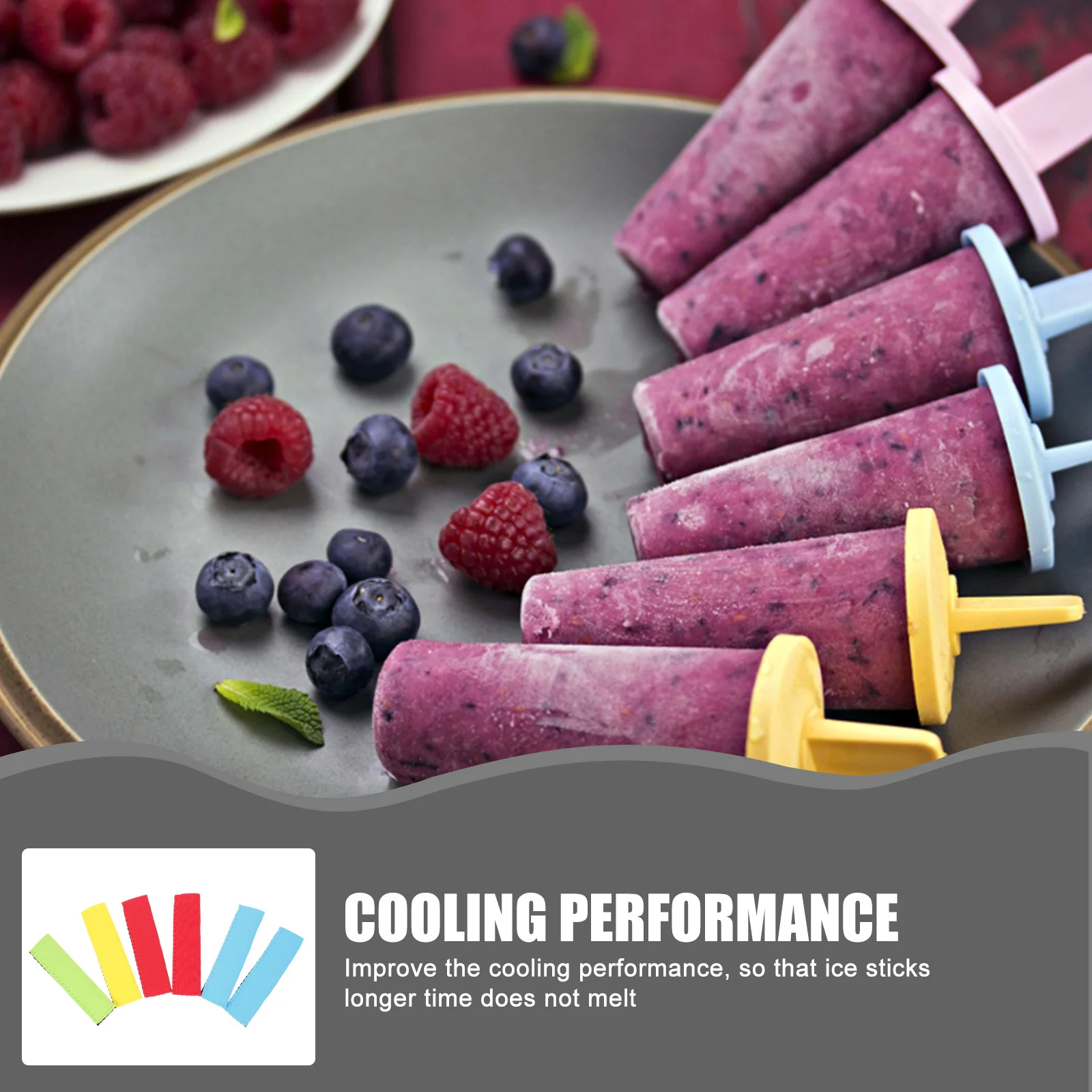 

6Pcs Ice Stick Covers Stick Holders Random Color Summer Creative Insulated Popsicle Holders for Kids Popsicles Bag