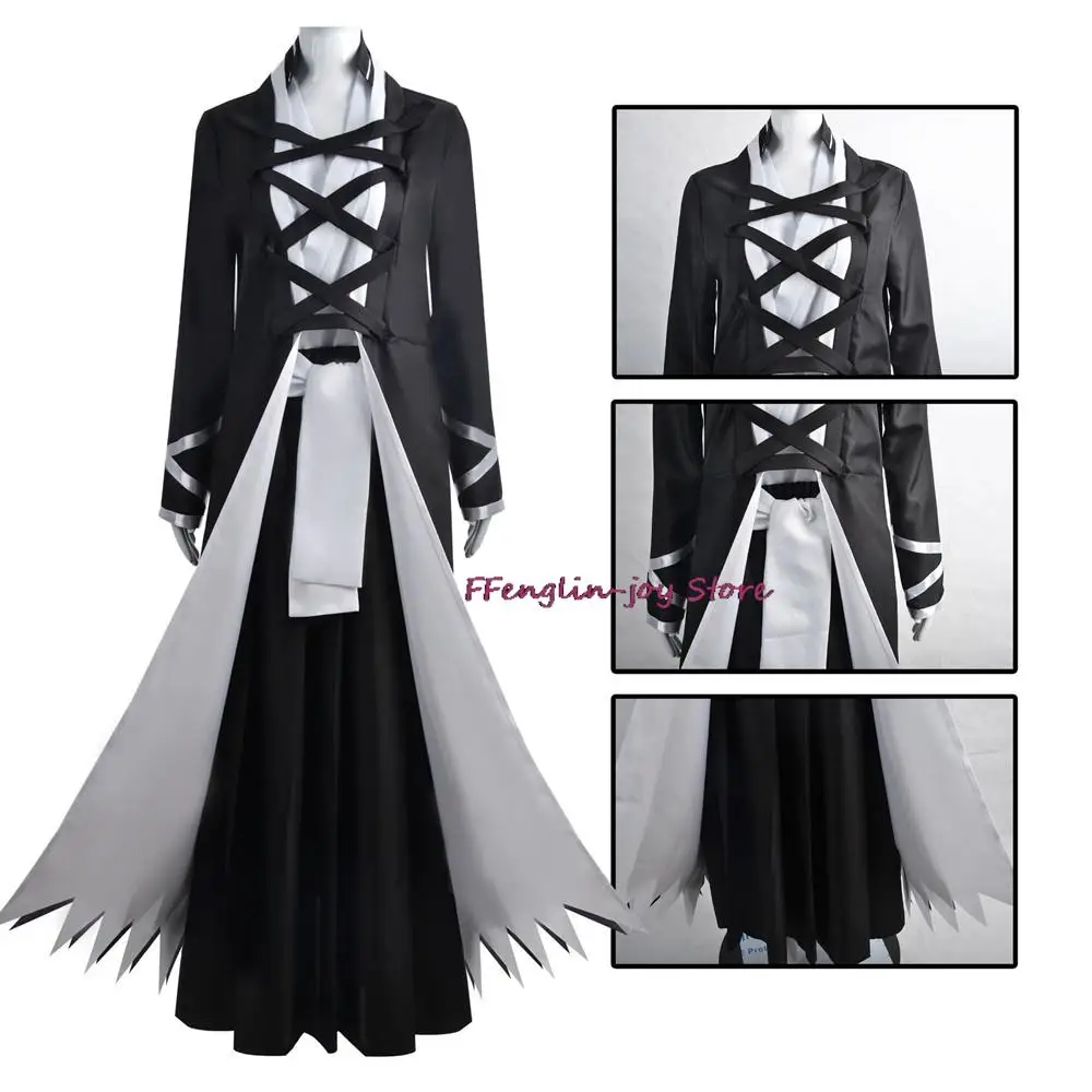 Anime Costume Kurosaki Ichigo Cosplay Thousand-Year Blood War Wig Black Shinigami Attire Outfit Uniform Halloween Men Clo