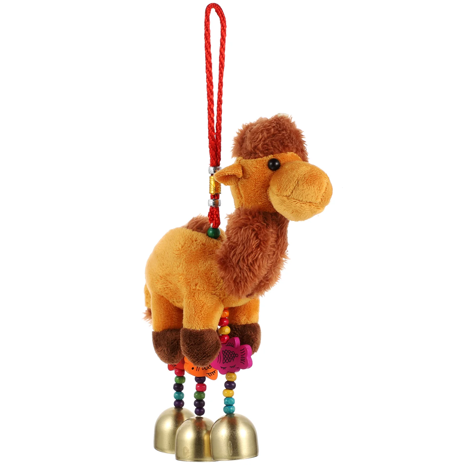 Camel Keychain Pendant Bag Animal Statue Plush Toy for Purse Stuffed Keychains Women Metal Hanging Ornament Miss