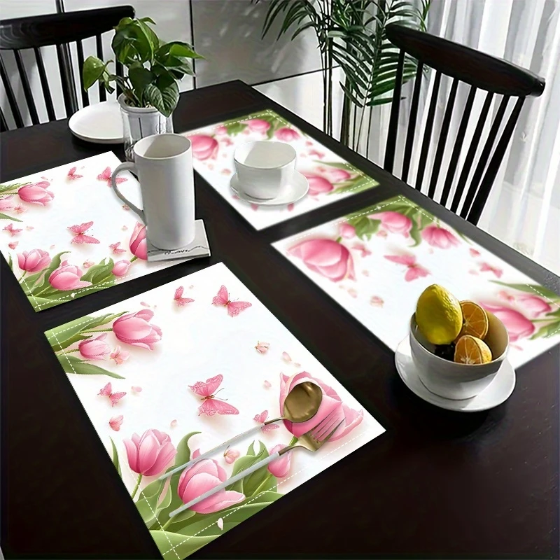 Pink Tulips Decorative Centerpiece Perfect for Outdoor Kitchens Dining Table Decoration Beautiful Touch of Nature