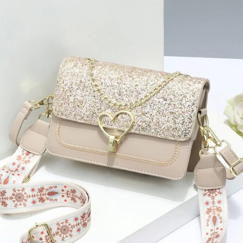 

Elegant Leather Women's Messenger Bag High-End Luxury Brand Classic Fashionable Trendy Bag