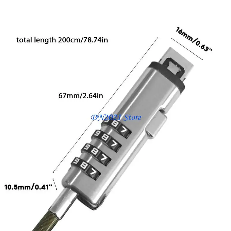 F3KE Notebook Laptop Computer Lock Security Notebook Laptop Anti Theft Lock - view 6