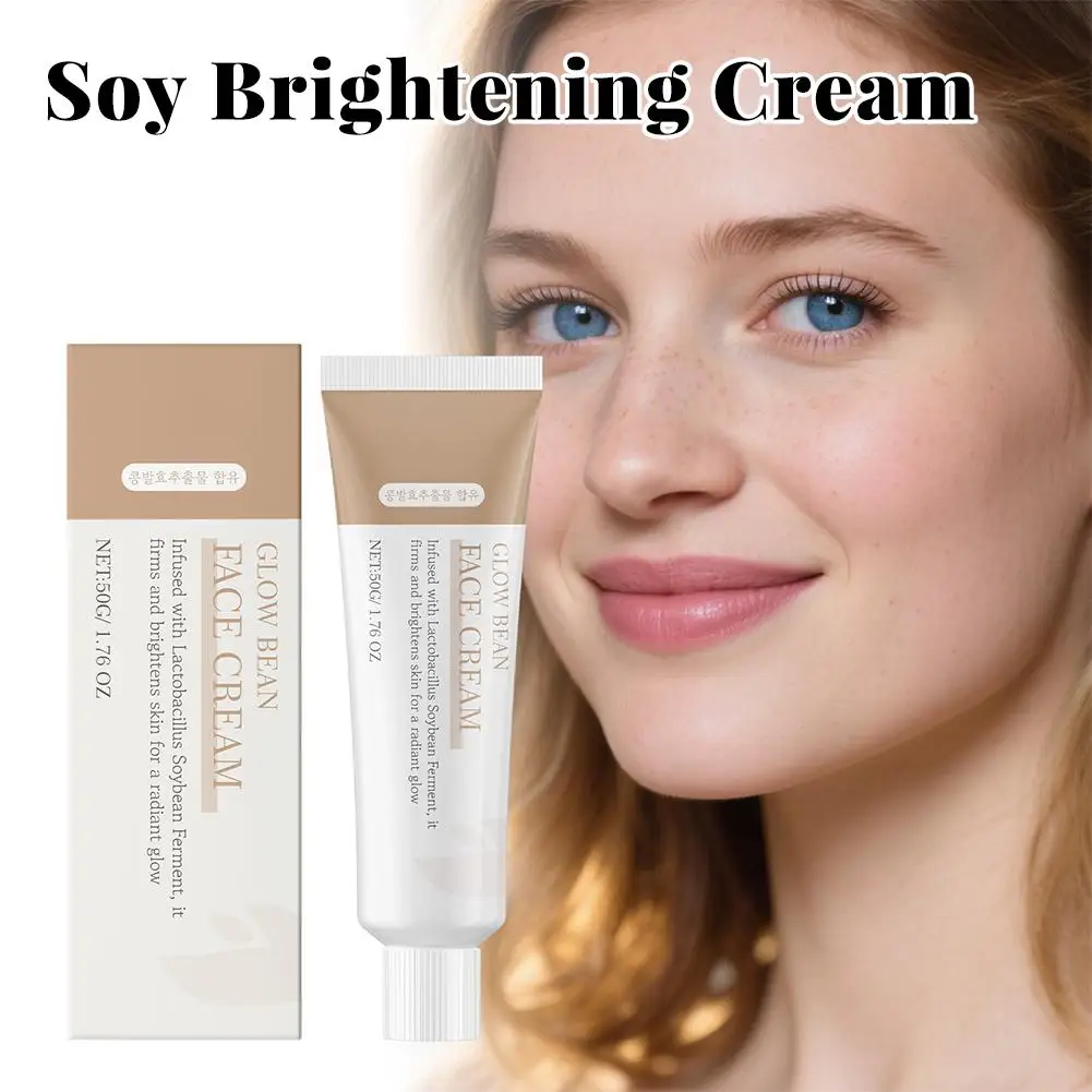 

Face Cream Soybean Extract Brightening 8g Hydrating Moisturizer Skin Care Soothing Repair Non Greasy Daily Beauty Treatment