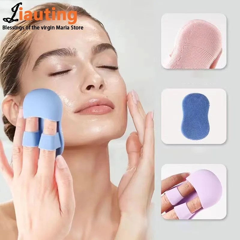 Silicone Face Cleansing Brush Facial Massager Skin Care Scrub Cleanser Tool Mini Beauty Tool Soft Deep Cleansing Exfoliator