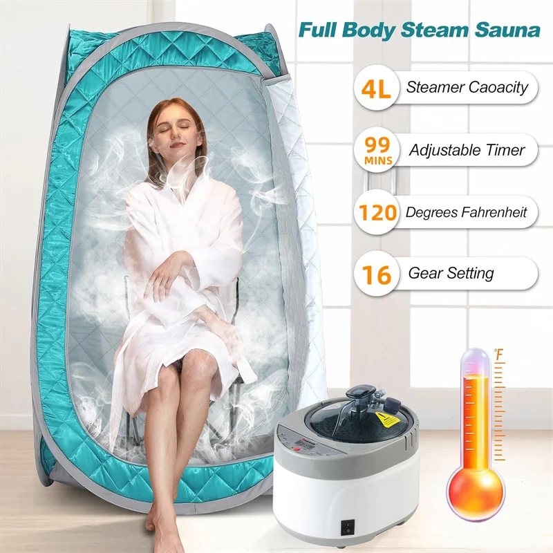 Portable Steam Sauna, Full Size Personal Steam Sauna with 4l Steam Generator Indoor Saunas Tent