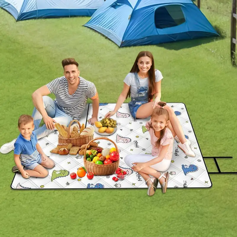 

Blanket For Picnic Water-Resistant Outdoor Blanket All-Season Group Activity Use Folding Rug For Music Festival Lawn Camping