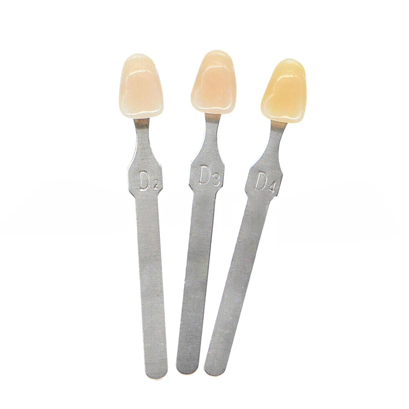 Dental Shade Guide Material Vita 16 Colors Tooth Model Colorimetric Plate Tooth Shape Design for Tooth Whitening Products