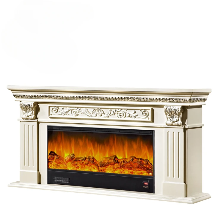 

TV cabinet background wall furnace simulation flame heating wall furnace core American style fireplace decoration