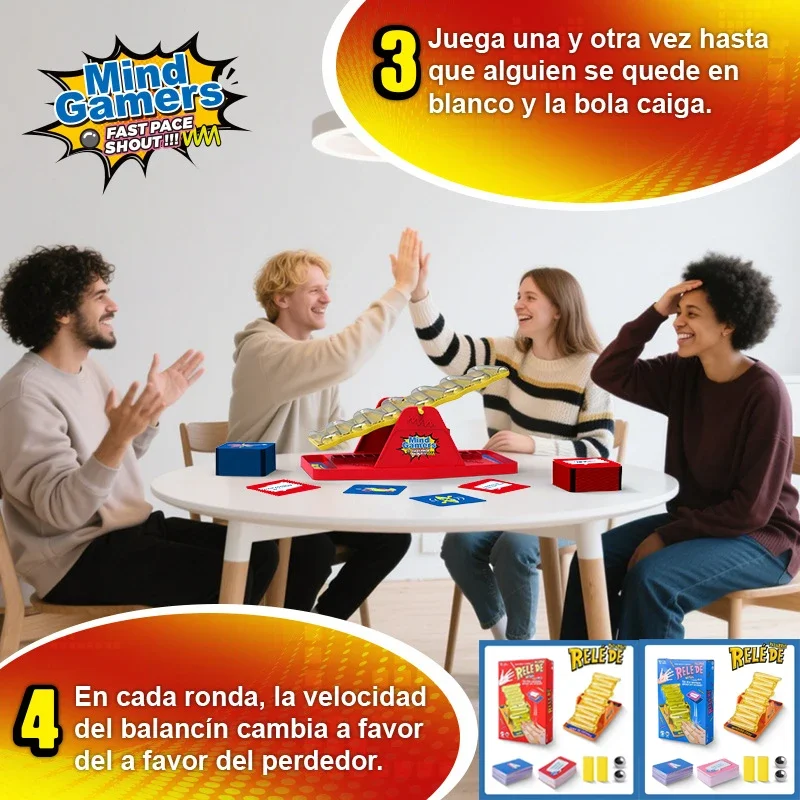 Tilt n Shout Shake Stilt Board Schaakbord Multiplayer Interactief Beantwoording Desktop Speelgoedspel Familiefeest Bordspellen Kinderspeelgoed&*