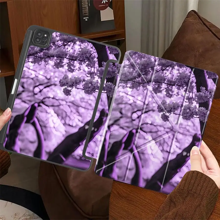 Tree Under Car Pattern Tablet Case For iPad Mini 6 7 Pro 11th 10th 9th 8th 7th 12.9inch Pro 2025 Air 4 5 M3 M2 M4 11inch Holder