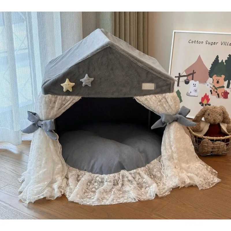 Pet tent cat nest enclosed indoor villa cat tent