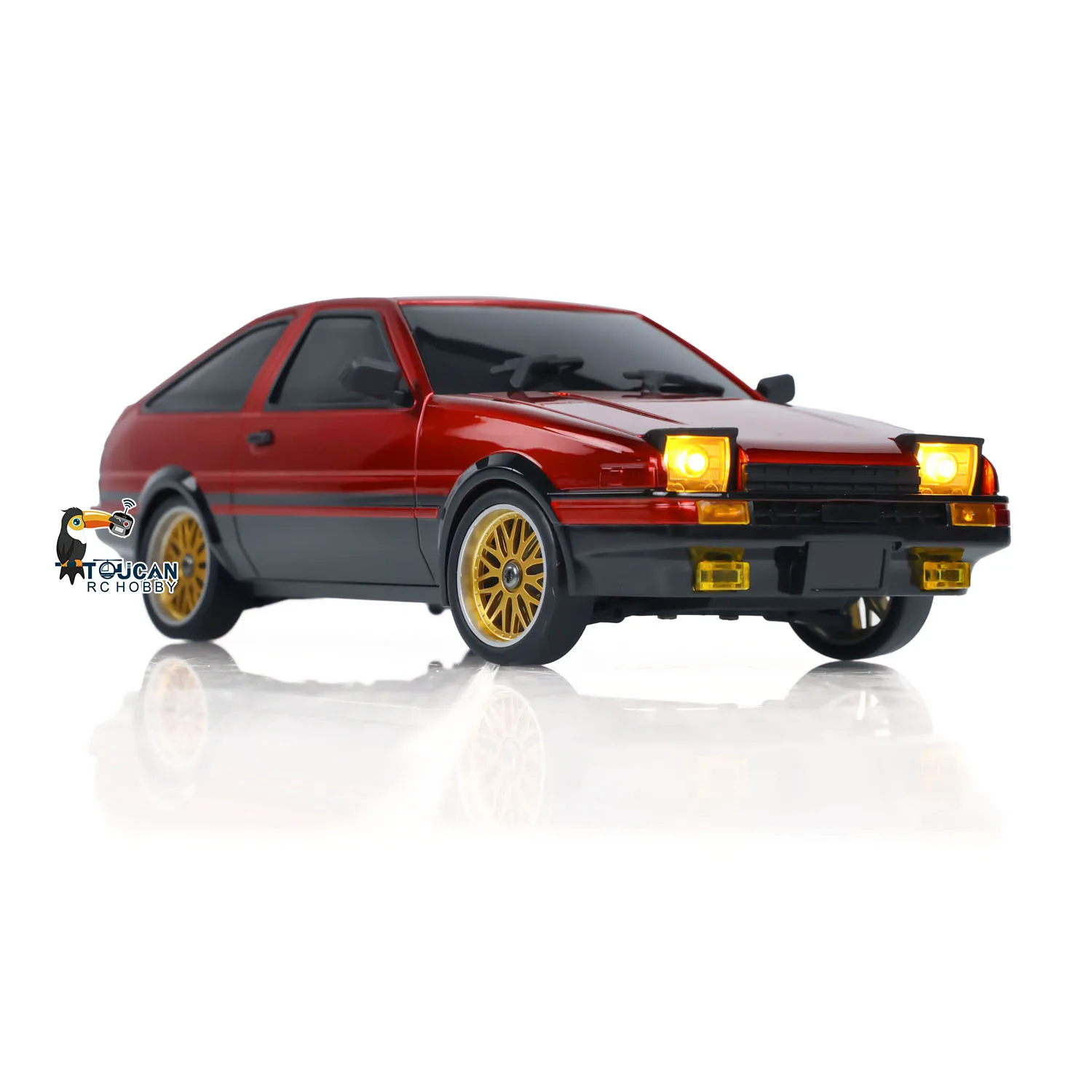 RTR 1/18 LDRC RC Drift Car LD1801 RWD AE86 Racing Vehicles Flip Light Gyroscope Ready to go Toy Gifts for Boys