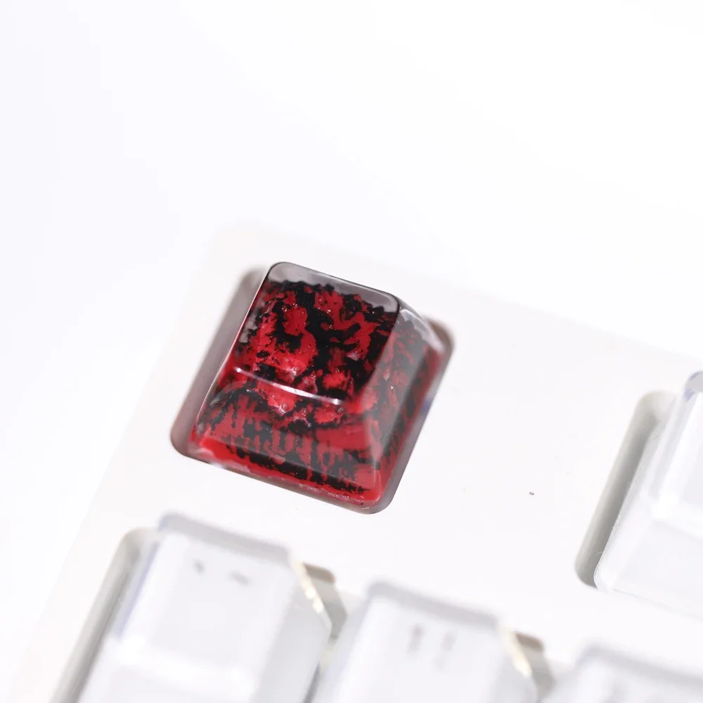 1Pc Handmade snow mountain resin key caps Cute Resin Stereo Keycap for Mechanical Keyboards Custom Cherry Mx Esc Keycap