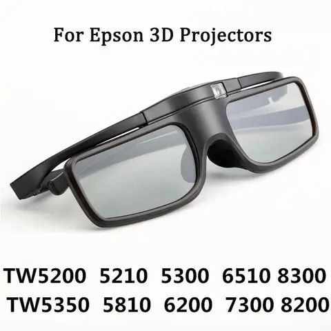 Sony, Samsung 3D TV 충전식 Bluetooth 호환 RF 프로젝터 용 Epson TW5700/5400/5600/930 용 액티브 셔터 3D 안경