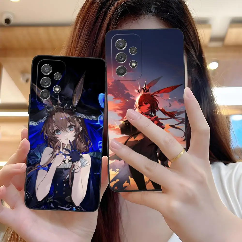 

Чехол для мобильного телефона Arknights Amiya для Samsung Galaxy A73 72 71 70 56 55 54 53 52 36 35 34 23 16 15 5G Цветной защитный красивый