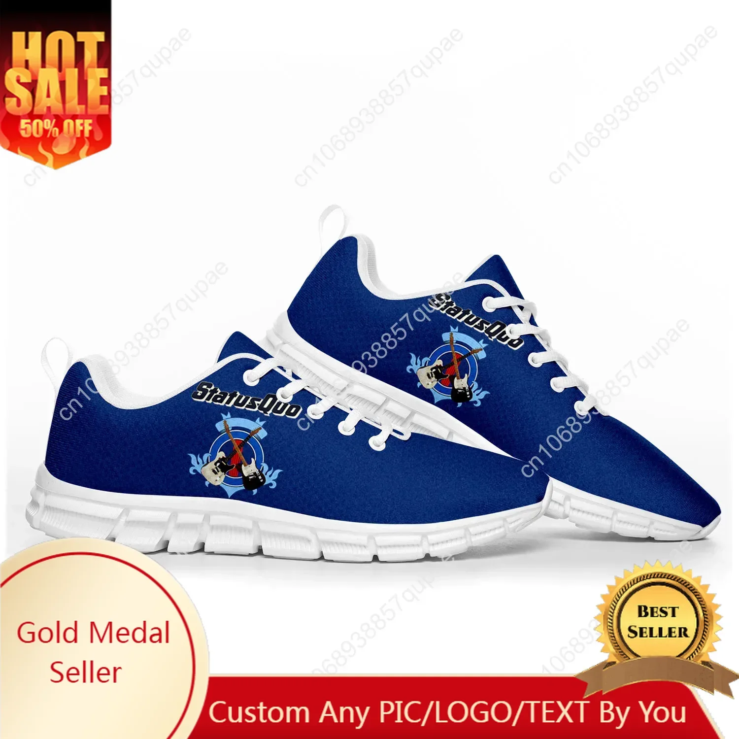 

Status Quo Rock Band Fashion Sports Shoes Mens Womens Teenager Kids Children Sneakers Casual Custom High Quality Couple Shoes