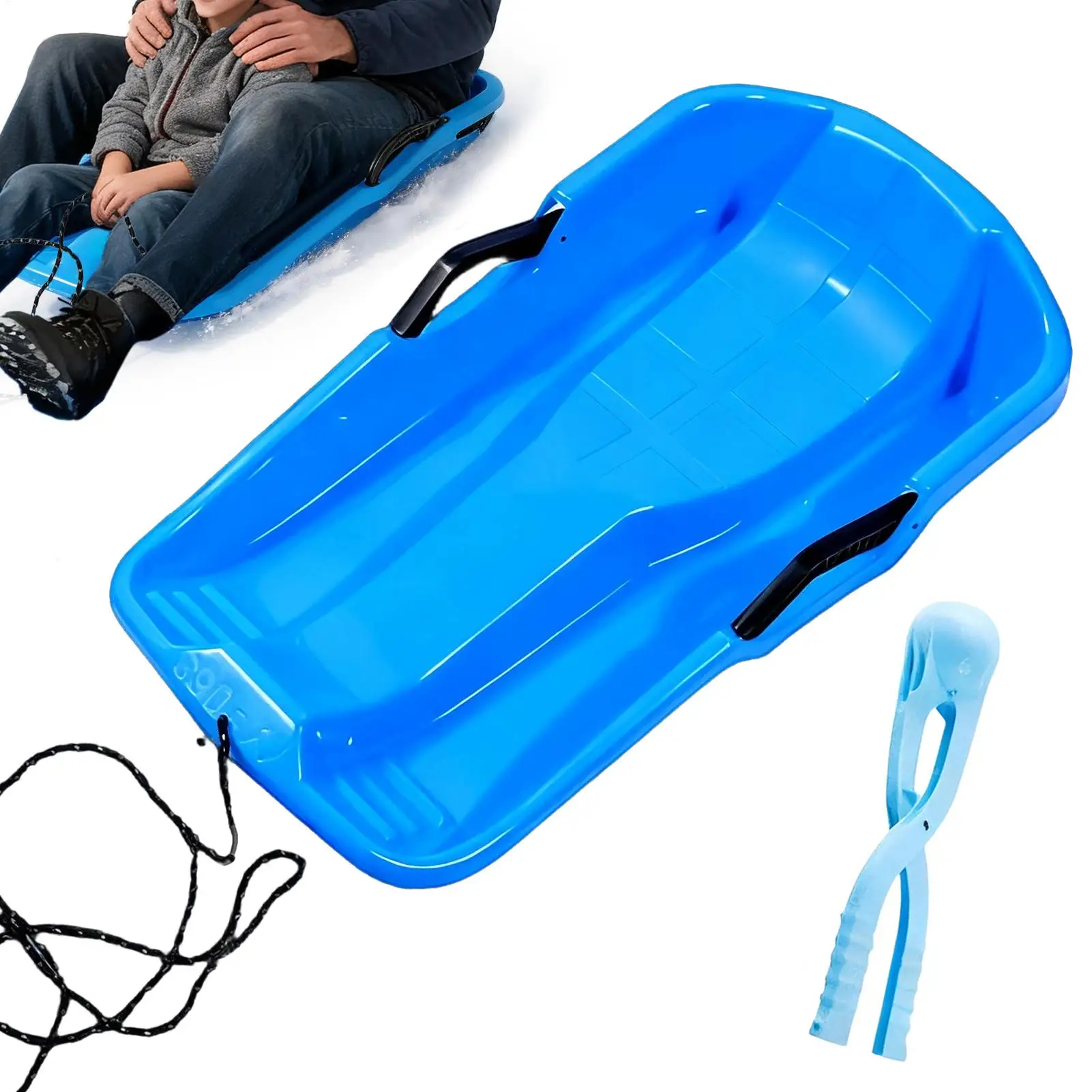Snow Sled Lightweight High Speed Slides Kids Heavy Duty Snow Sledge for Lawn Beach Ice Grass Sand Men Women Boys Girls Youth