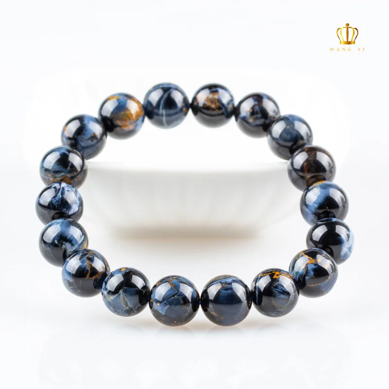 Peter Stone Bracelet Men and Women Dark Blue Cat Eye Effect