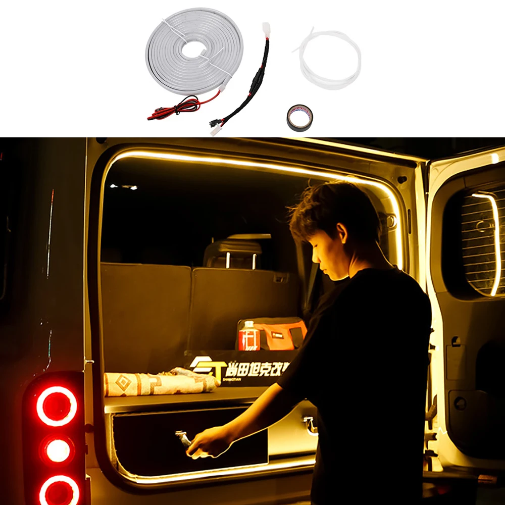 Car Interior LED Trunk Light Ambient Lighting Kit Fit for BAIC 212 T01 2024 2025 2026 Rear Compartment Lamp Refit Accessories