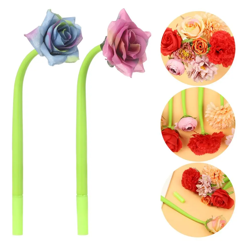 

Creative Writing Supplies Signature 0.5mm Black Ink Gel Pens Neutral Pencil Flower Pencils Silicone Pen