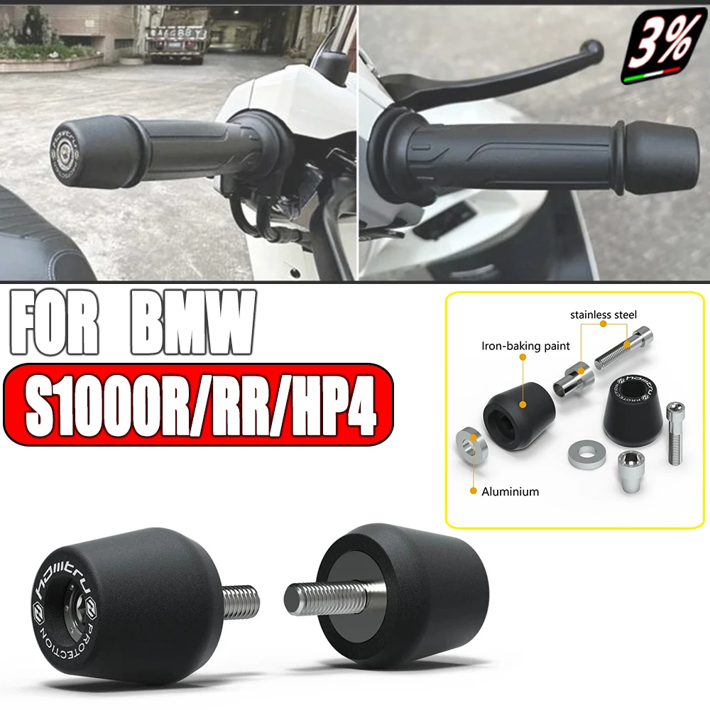 

Frame Slider Crash Protector For BMW S1000R S1000RR HP4 M1000RR 2013-2023 Handle Bar End Weight Grips Cap Motorcycle Fairing