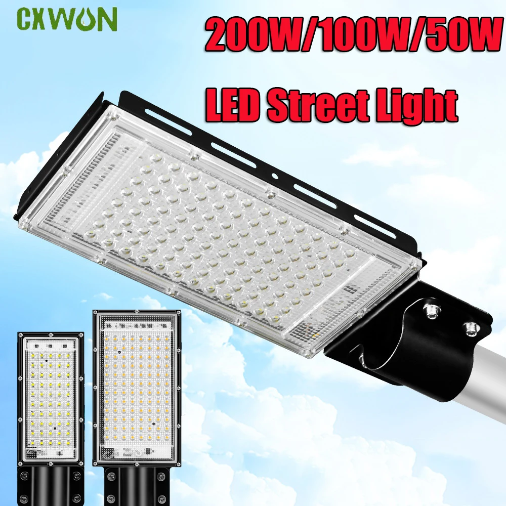 LED Flood Light 100W/200W Spotlight Led Aluminum Floodlight IP65 Waterproof 220V Lamp Outdoor Street Garden Lighting 3000K-6000K