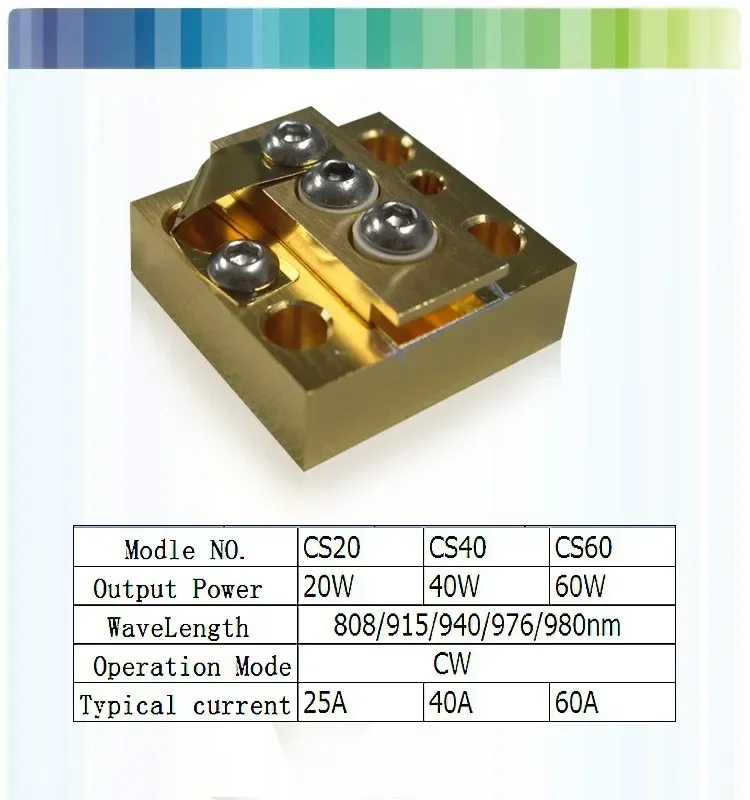 808nm 300w Conduction Cooled Single Bar Diode Laser (QCW), Laser Diode