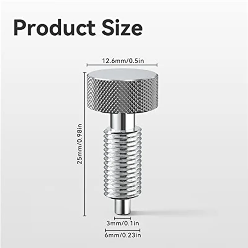 ABSF Quick Release Pins, Tools Handle For M6 Retractable Spring Locking Pins Plunger Latch For Rolling Toolbox