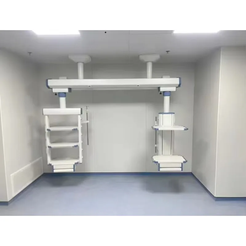 ICU Ceiling Bridge with Dry and Wet Separation, Integrated Gas & Power Console for ICU CCU Wards