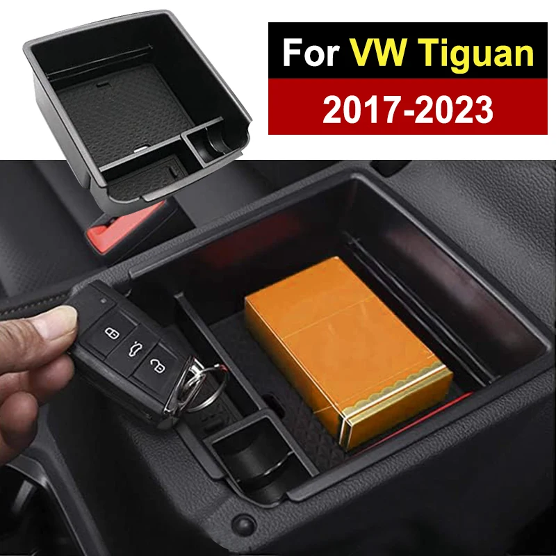 

Car Armrest Box Storage For VW TIGUAN 2018 2019 2020 2021 2022 2023 Volkswagen Tiguan MK2 Center Console Organizer Accessories