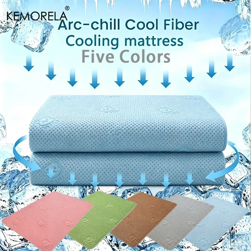 Summer New Thick Pet Cooling Pad with Cute Bear Pattern Washable Ice-Like Smooth Pet Mattress Outdoor Indoor Use For Dog And Cat