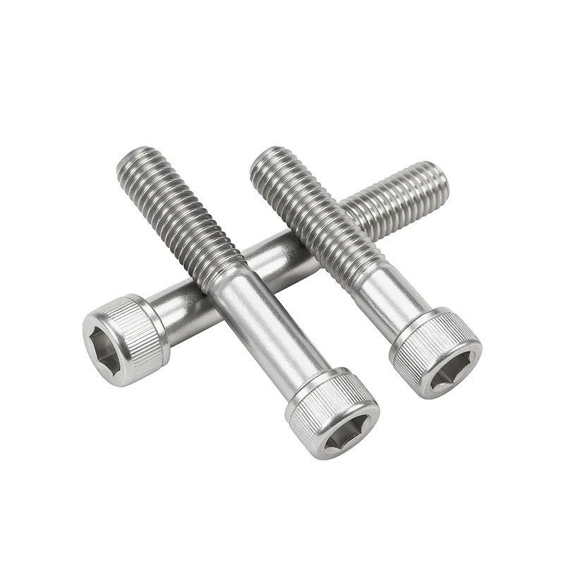 DIN912 Socket Cap Head Screws, 304 Stainless Steel Extra Long Half Thread Hex Socket Cylinder Bolts M4 M5 20-25Pcs