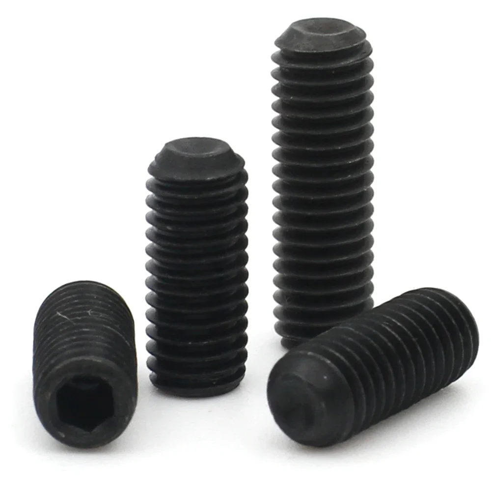 10/20/50 шт. M1.6 M2 M2.5 M3 M4 M5 M6 M8 DIN916 304 Нержавеющая сталь класса12.9 Углеродистая сталь Шестигранная головка Набор винтов с шестигранной головкой