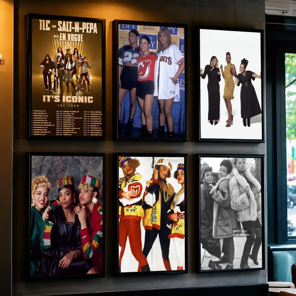 band S-Salt-N-Pepa-A Poster Removable Wall Sticker for Home Cafe Bar Office Interior Decor