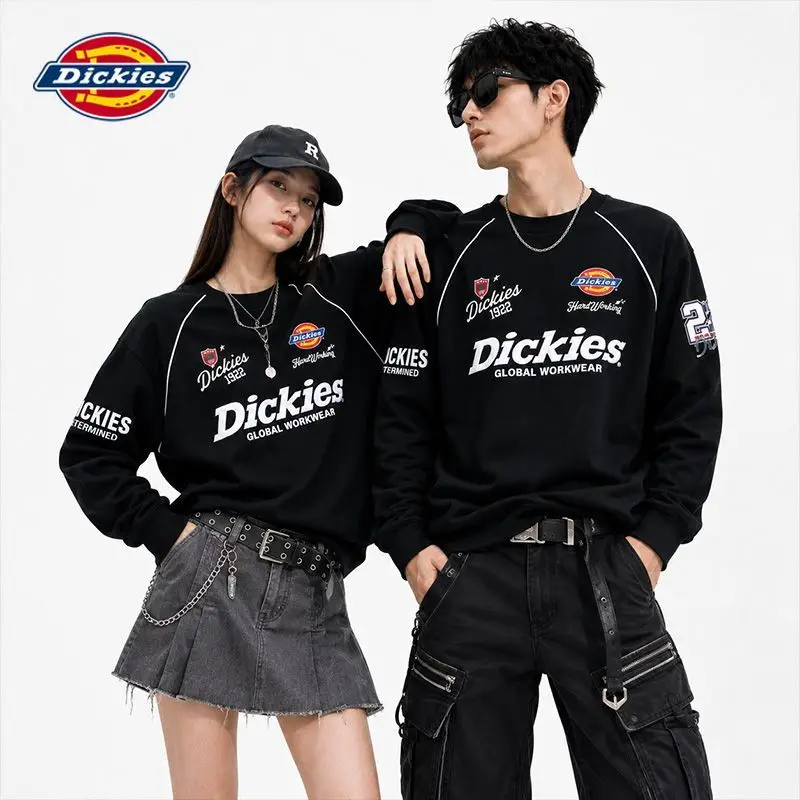 Dickies Fall 2026 New Embroidered Long Sleeve T-Shirt, Unisex Crewneck Loose Casual Top
