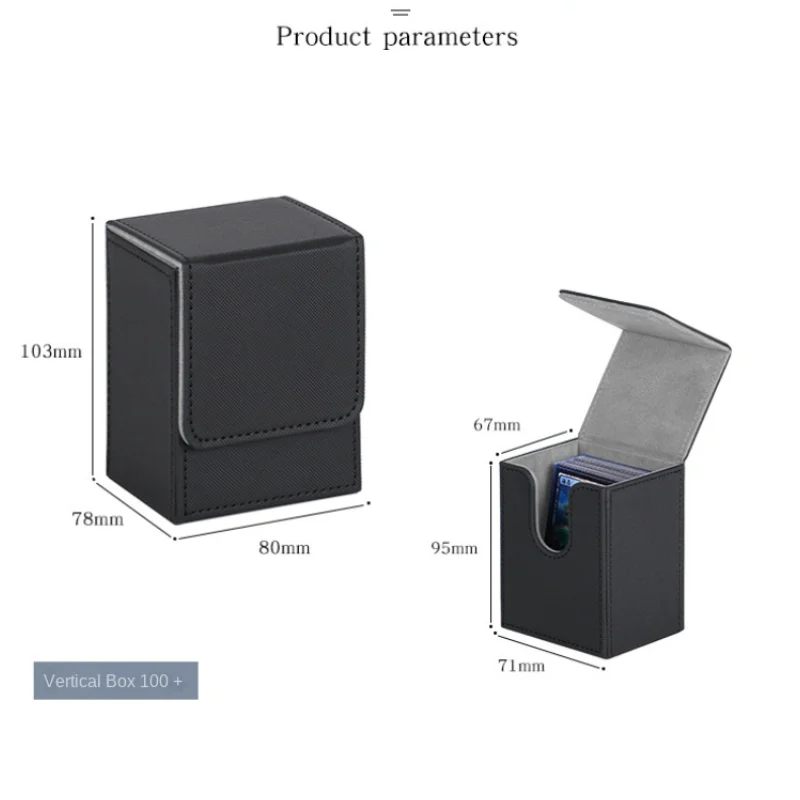 

100+ коробка для колоды карт из искусственной кожи с магнитной застежкой - портативный чехол для хранения игровых карт для коллекционных коллекционных коллекционных карточек