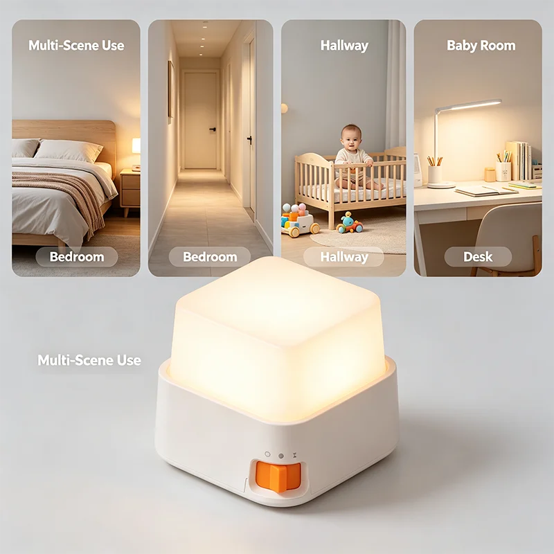 LED Night Lights Bedside Table Lamp Mini Keyboard Light USB Rechargeable Led Lamp Decor Holiday Baby Bedroom For Birthday Gift