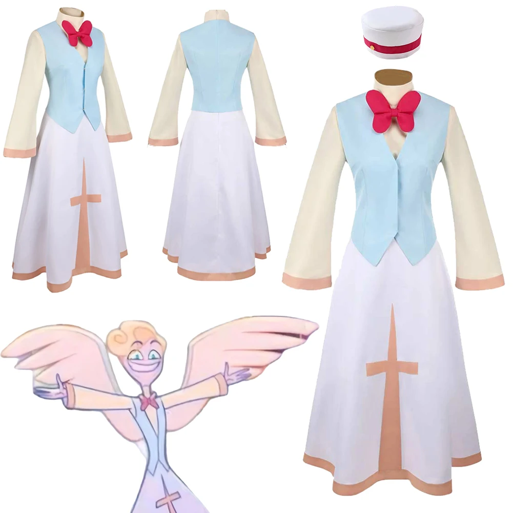 St. Peter Cosplay ropa de fantasía sombrero TV Hell Inn disfraz disfraz Halloween hombres adultos juego de rol fantasía trajes de fiesta