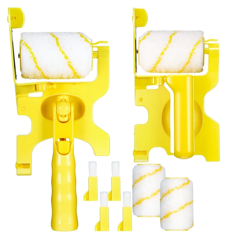 2 Pieces Professional Paint Roller Replacement Paint Edger With Brush Tool Multifunction For Home Room Wall Ceilings