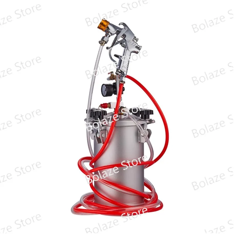 Spray Gun  10 Liters Paint Pressure Barrel Marble  2L5L Pneumatic Water-in-Water Colorful Spray Gun