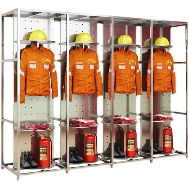 

Hat storage rack Combat clothing equipment rack Emergency rescue clothing rack