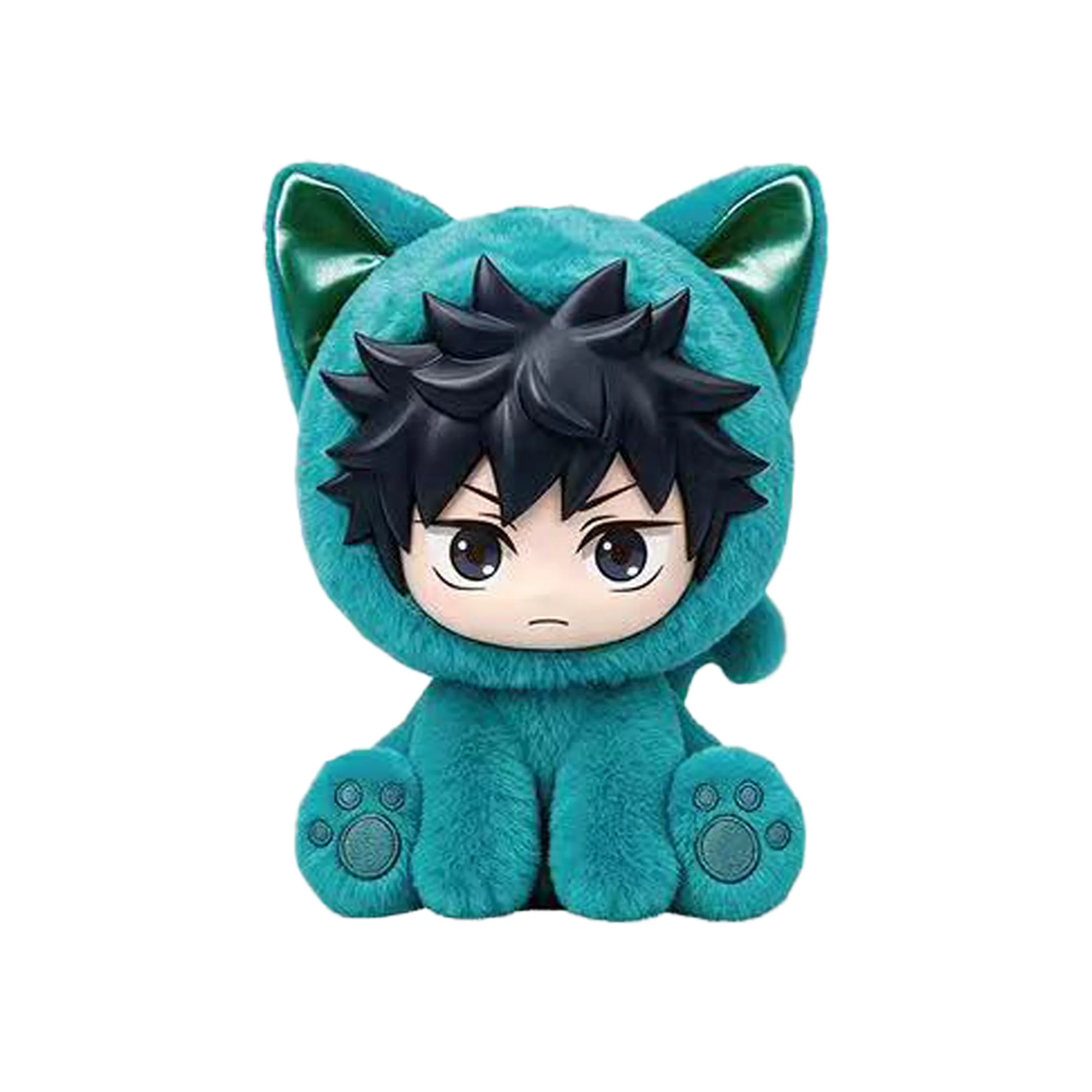 Neue Eaki Original Jujutsu Kaisen Sitzende Katzen Party Serie Blind Box Plüsch Vinyl Actionfiguren Gojo Satoru Itadori Überraschungsspielzeug