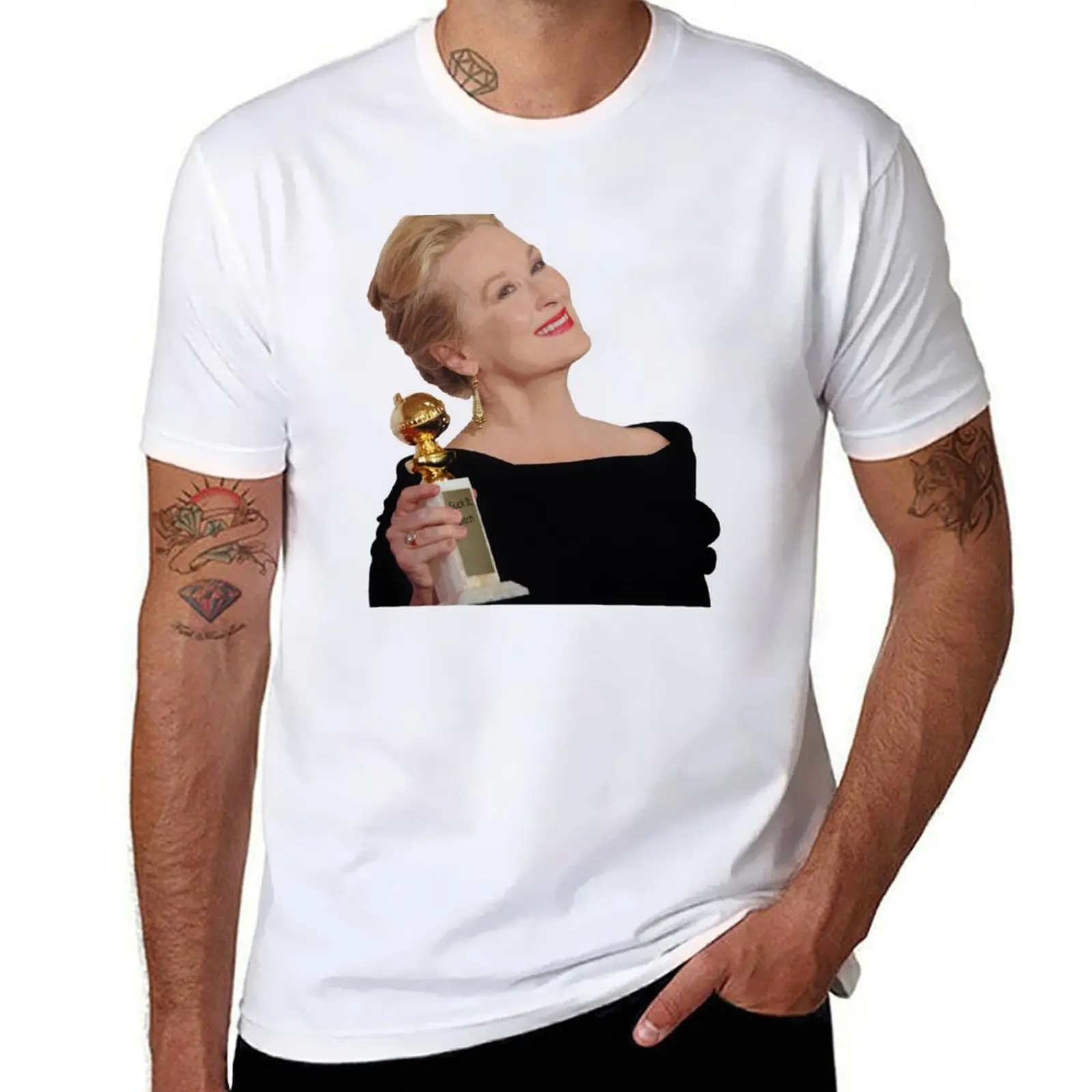 

The high Meryl brand t man shirts T-Shirt luxury man shirts quality Streep: Awards t graphic All