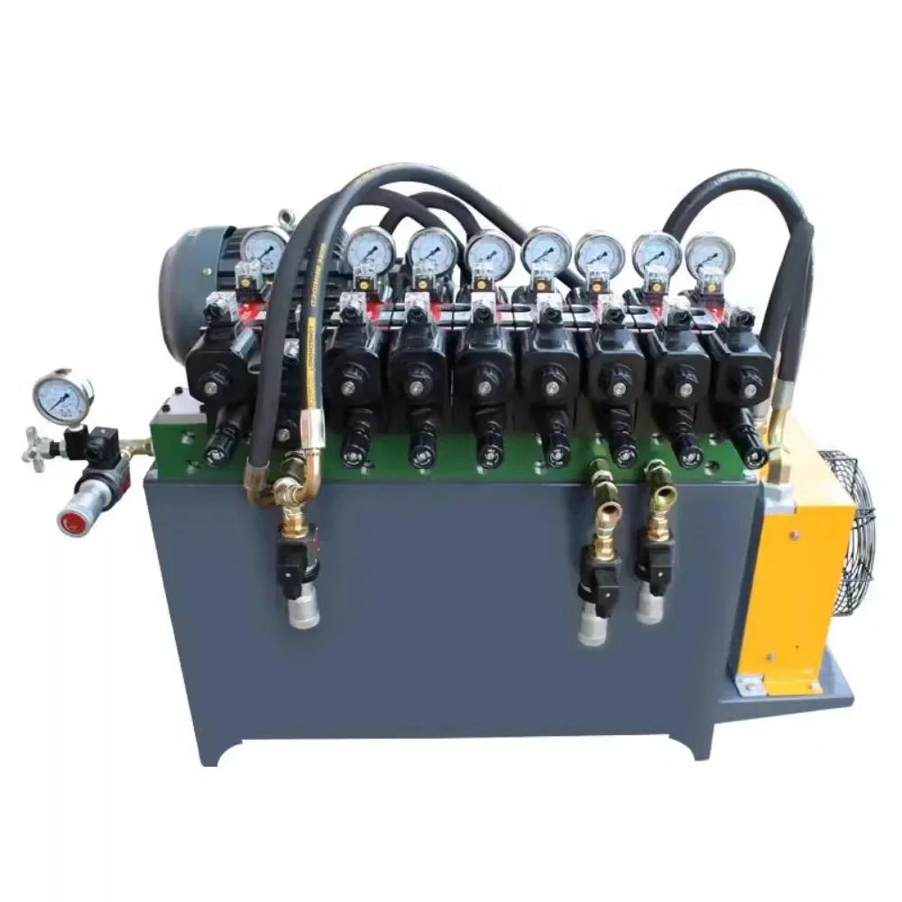 

Hydraulic system assembly machine tool pump station small solenoid valve
