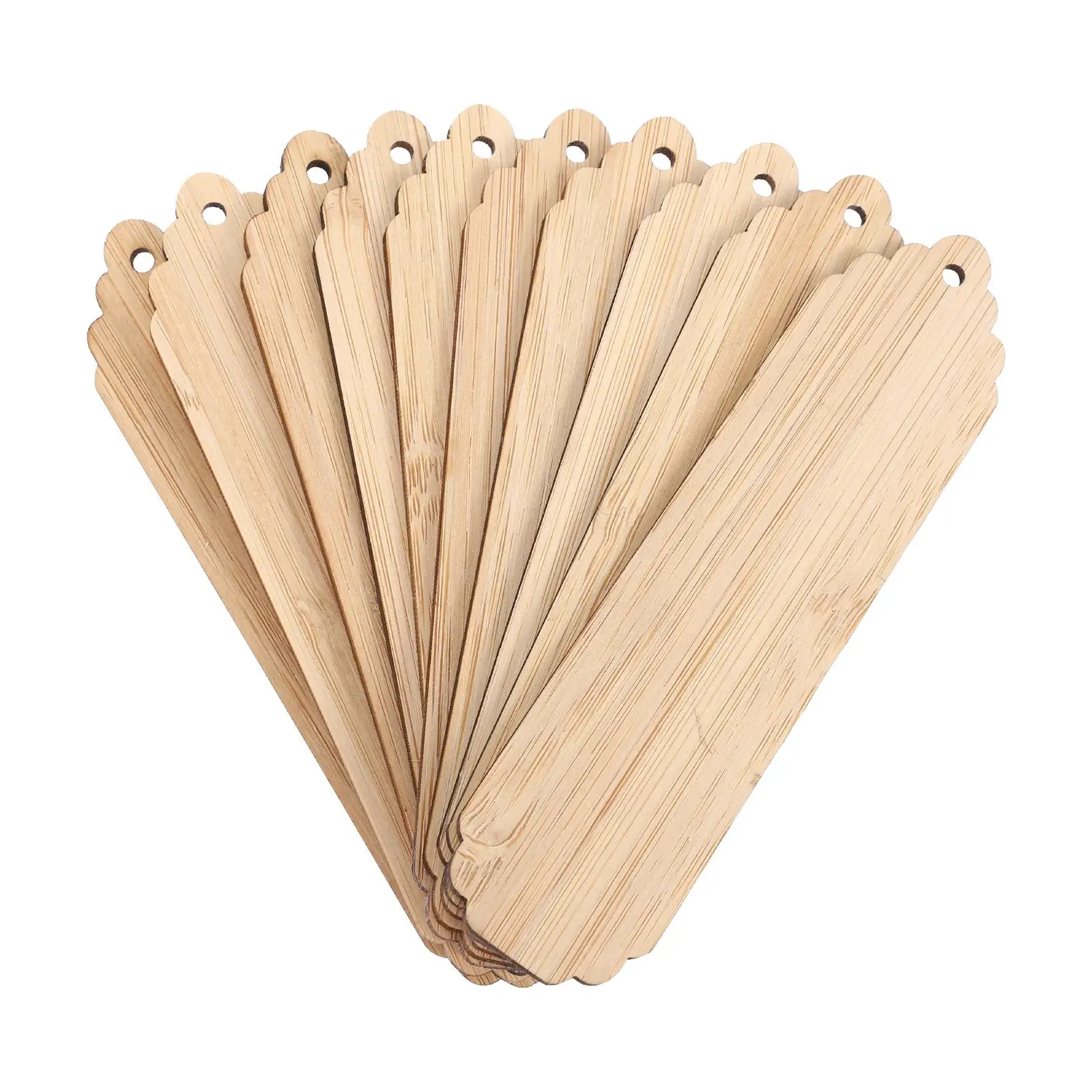 

12 Pcs Bookmark Materials Blank Wooden Bookmarks Unfinished Wood Unfinished Wood Tags Tags Creative Craft Sewing Accessories