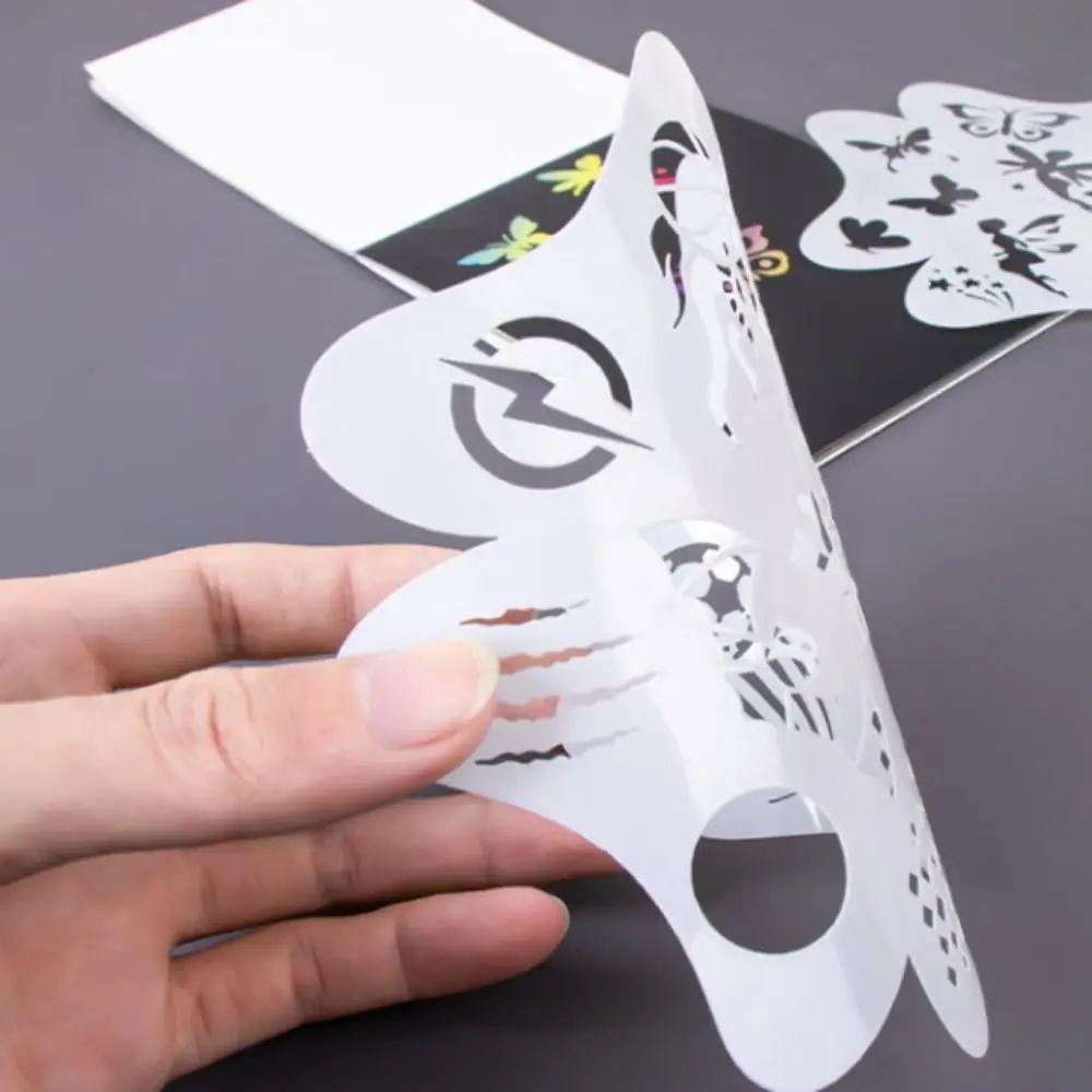 Copying Stencils Face Paint Templates Hollowed DIY Craft DIY Body Art Paint Stencils Handcraft Stamping Makeup Painting Template