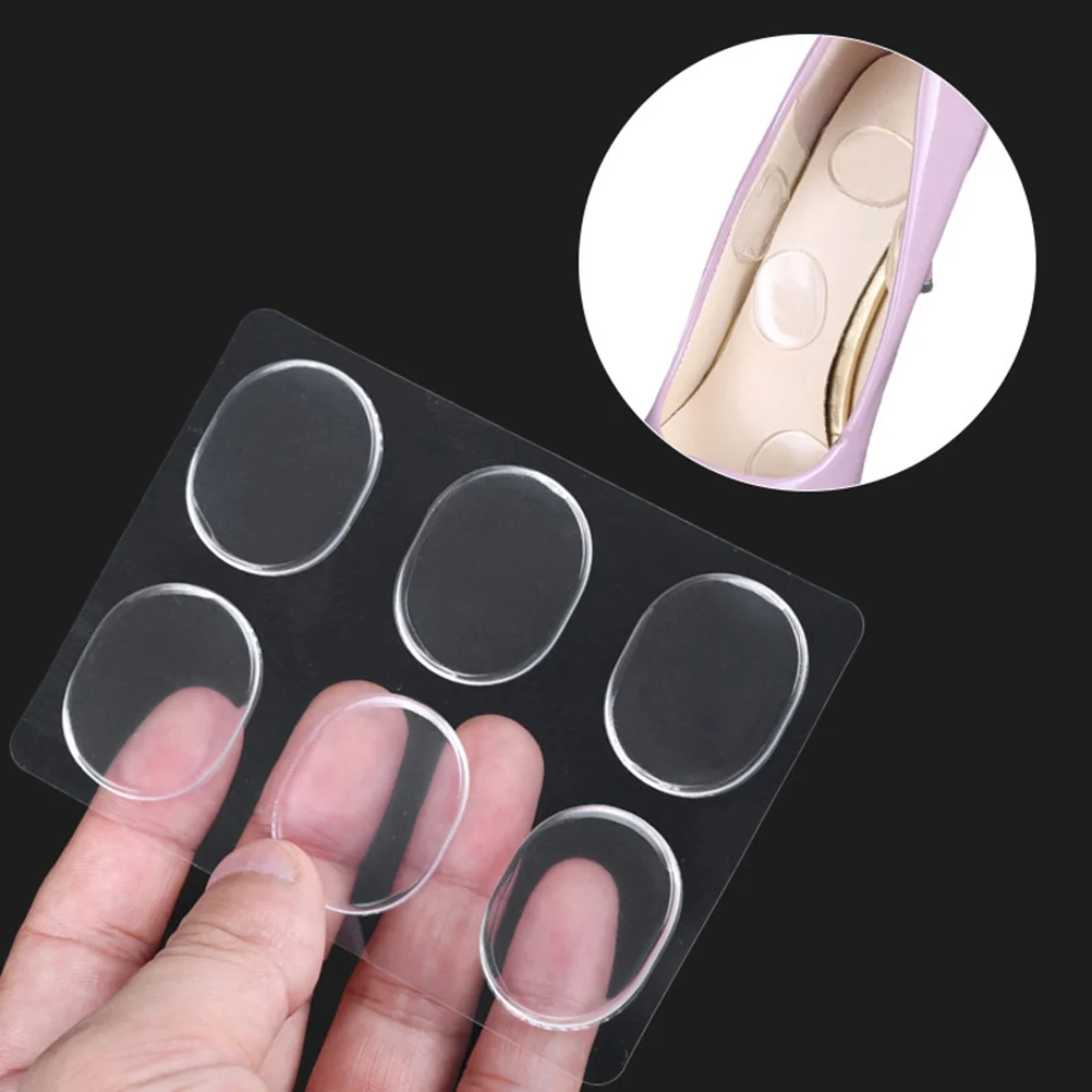 6pcs Blister Shoe Pad Silicone Gel Spot Shoes Pad Sticker Clear Heel Grips silicone blister pads silicone shoe pads