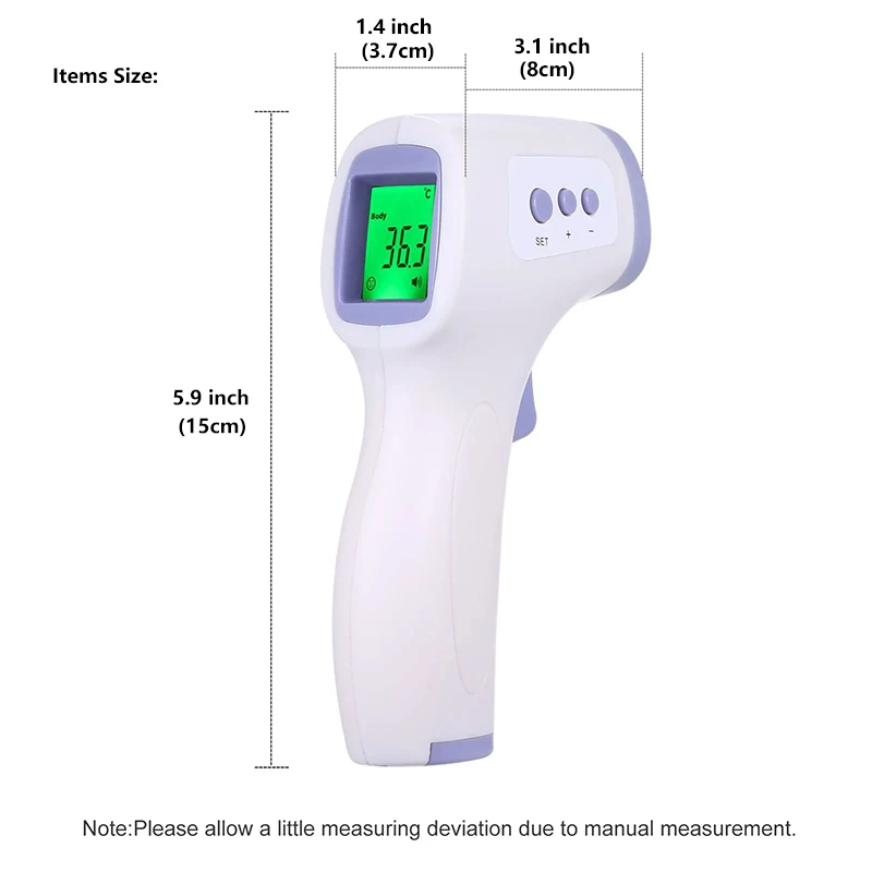 Baby Thermometer Infrared Digital LCD Body Measurement Forehead Ear Non-Contact Adult Fever IR Kids Termometro
