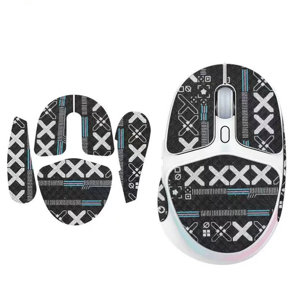 شريط قبضة الماوس لـ Logitech G705 مصنوع يدويًا بحزمة كاملة ملصق احترافي غير قابل للانزلاق للعرق #6