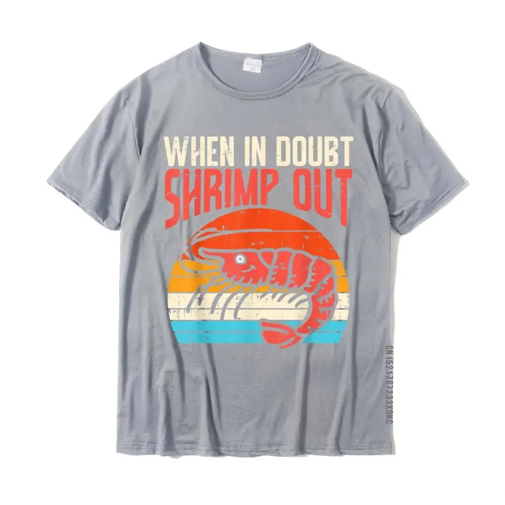 When in Doubt Shrimp Out Retro BJJ Brazilian Jiu Jitsu Gift T-Shirt Classic Women T Shirts Tops TShirt Printed Summer Streetwear